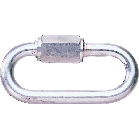 Verbindungsglied mit Schraubgewinde - 6 mm, für Edelstahlkette - Edelstahl Haken