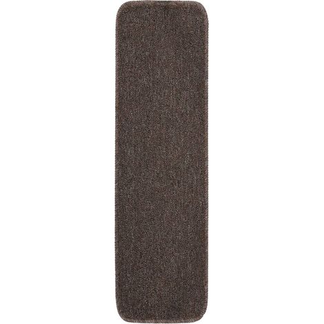 Tapis escalier antidérapants 15pcs 75x20cm Marron Rectangulaire (1/5)