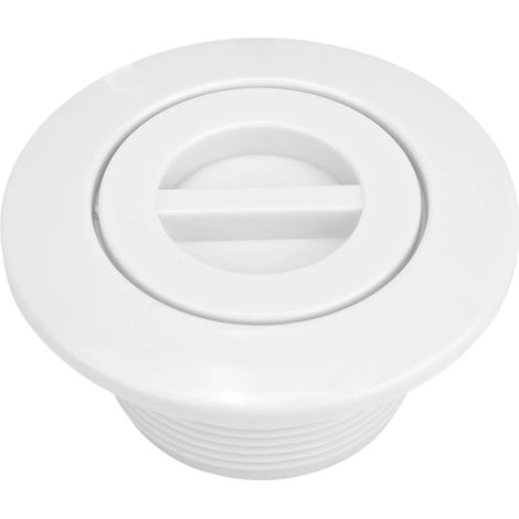 Bonde de fond de piscine en plastique blanc, accessoires de drainage (1/5)