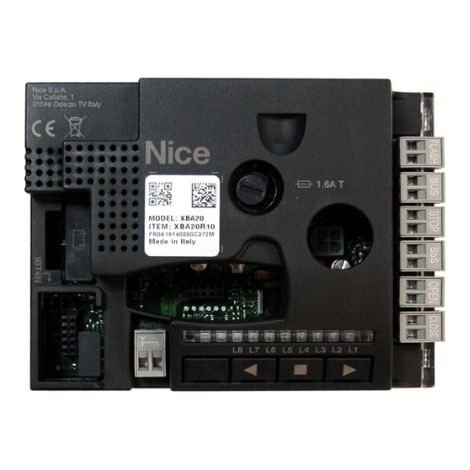 NICE XBA20 Original Ersatzzentrale für Industriebarriere für S-BAR R10