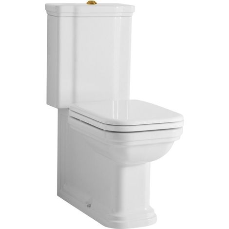 WALDORF WC rapproché, blanc-bronze (1/2)