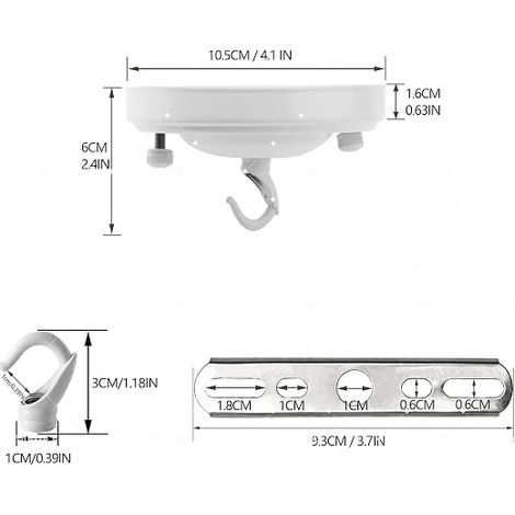 Metal Ceiling Canopy Ceiling Light with Accessory for Hanging Ceiling Plate Hanging Plants Cat Basket Hanging Basket (1/4)