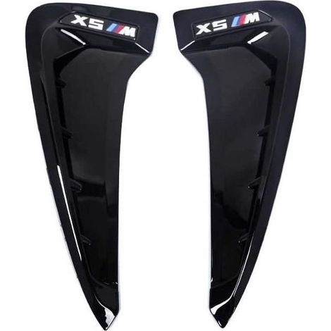 Évents de guidage d\'air d\'aile latérale pour BMW X5 X5M F15 F85 2014-2018 Logo X-Drive (Logo X Drive Silver) (1/4)