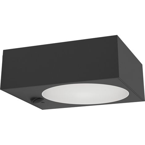 Esterno Solare Moderno Darfano Plastiche Nere Led 6,5W 934Lm Ip54
