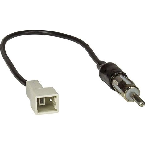 1 Antennenadapter – GT13-Anschluss auf DIN – Für Autoradio und Fahrzeug – Kompatibel mit Kia und Hyundai – Schwarz – 5 x 3 cm