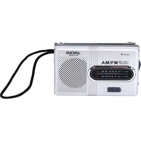 Radio de poche portable - KEENSO - Mini lecteur AM/FM - Compacte - Légère - Alimentation piles AA (1/4)