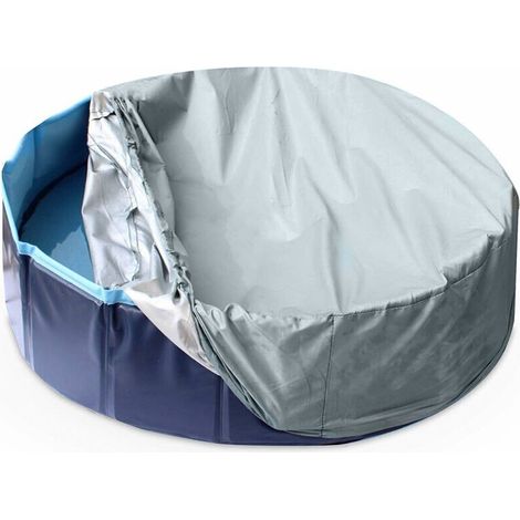 royaluxe -Accessories Housse universelle pour piscine pour animaux domestiques - Compatible avec les piscines rondes portables de 152,4 à 162,6 cm (1/5)