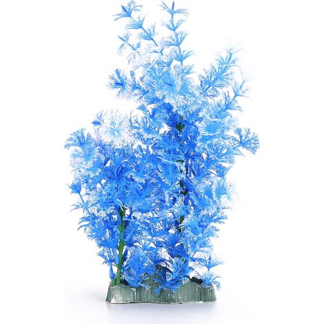 Plante aquatique artificielle sous-marine en plastique pour Aquarium, paysage, herbe d'eau blanche violette pour accessoires d'aquarium (1/5)