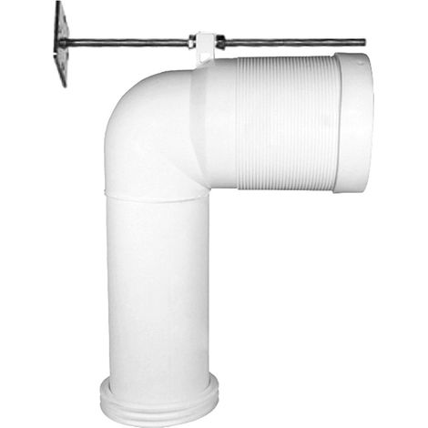 Curva tecnica per wc traslato con scarico a terra da 6 a 15 cm (1/2)