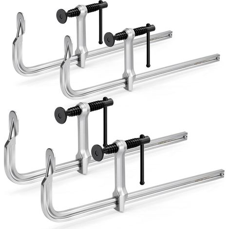 Schraubzwingen F-Klemmen 4 Stück 300 mm geschmiedeter Stahl 204 kg (1/5)