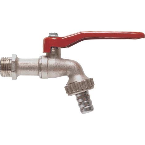 Gr .1/2'' KUGELAUSLAUFVENTIL, MESSING, VERNICKELT BALL TAP OUTFLOW VALVE (1/2)