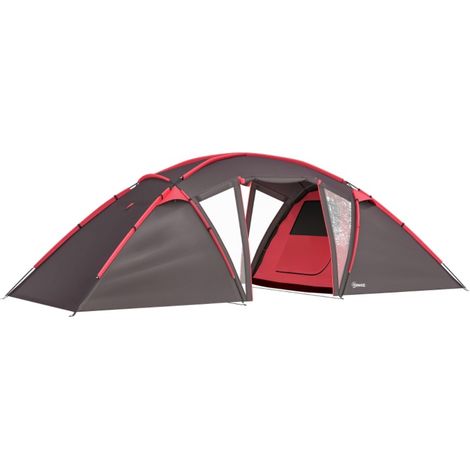 Accessoires pour kiosque, barnum, tonnelle, arche et store banne-Tente tunnel 3 pièces 4-6p-WR3000mm-615x235x195(cm) (1/5)