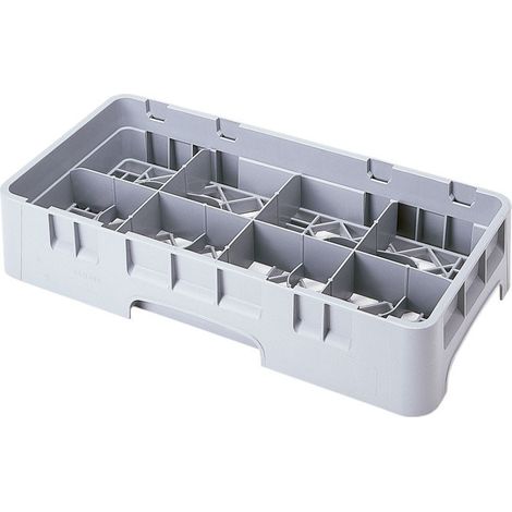 Demi-casier à tasses - 8 compartiments - 50 x 25 x 10.1 cm - Lot de 6 - Cambro