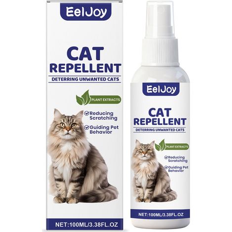 Spray répulsif pour chats, utilisable à l'intérieur comme à l'extérieur, qui empêche les chats de griffer les meubles. Parfum végétal – 100 ml -- AUTLEAD (1/5)