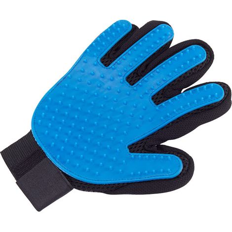 Haustierpflegegerät – sanftes Werkzeug zur Fellpflege, effektiv für die Massage – verbessertes Fünf-Finger-Design – perfekt für Hunde und Katzen.