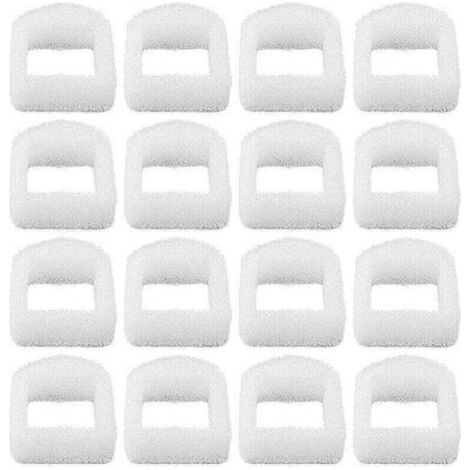 QORVA-Fontaine à eau et distributeur d'eau pour chat,Lot de 16 filtres en mousse de rechange pour abreuvoirs pour chat et chien pour Drinkwell