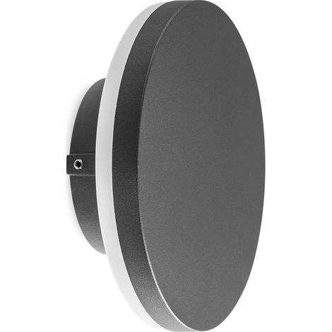 Inspired mantra - bora - applique murale encastrable ronde 96w led 3000k 720lm ip54 anthracite (1/4)