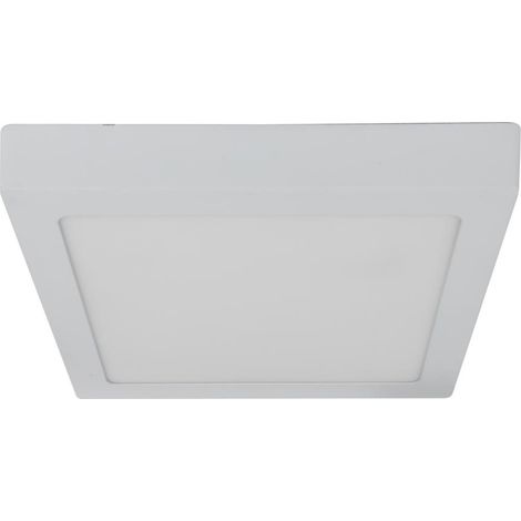 Plafonnier carré blanc LED 6W 4000K Candellux SPN-06