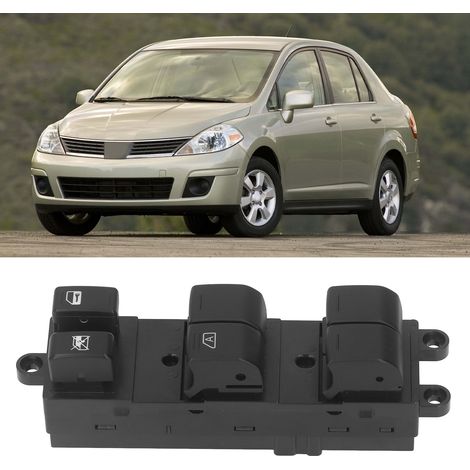 Interrupteur de Vitre Électrique 25401 ED500 Noir, Commutateur Maître de Vitre de Remplacement pour Nissan Versa 2007‑2010 (1/5)