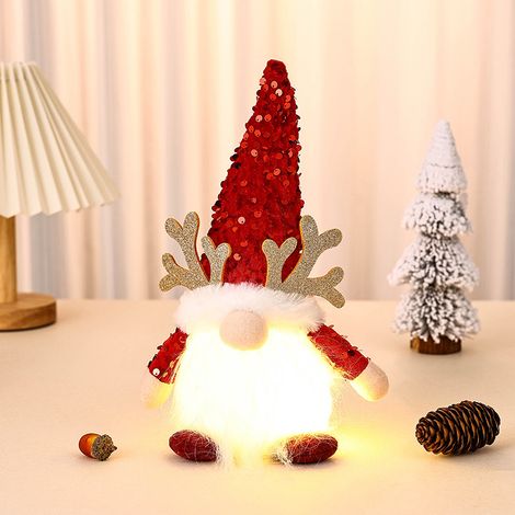 Decoraciones Navideñas, Muñecos Gnomo Luminosos, Adornos Decorativos, Interior, Fiestas (1/5)
