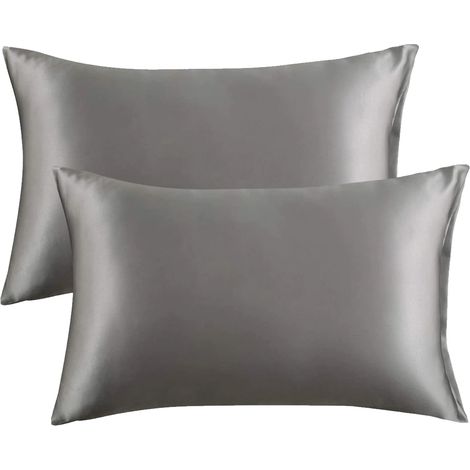 Taie d'oreiller en satin, housse d'oreiller en tissu satiné, oreiller pour salon, canapé, coussin de chambre
