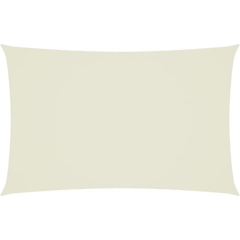 Maison Exclusive - Parasole a Vela Oxford Rettangolare 2,5x5 m Crema
