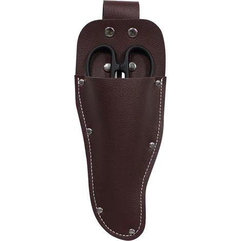 Étui en cuir pour sécateur - Étui à outils en cuir résistant pour sécateur ou outils de chantier - Protection pour sécateur, ciseaux, cisailles à élaguer-AquaForge (1/5)