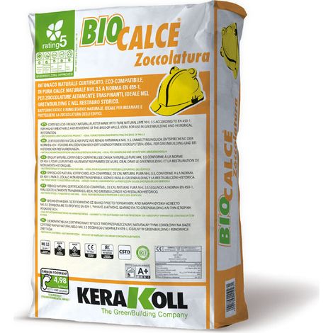 Kerakoll BIOCALCE ZOCCOLATURA intonaco naturale di pura calce 25 KG