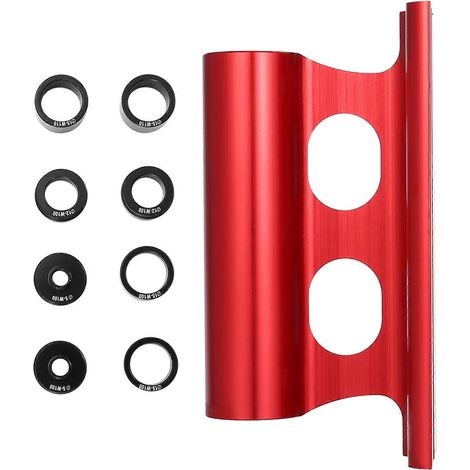 Porte-vélo de toit pour voiture, support de transport rouge, fixations pour barres de toit, rack de montage automobile. (1/5)