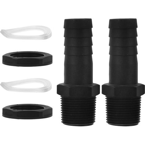 2 Stück Teiliges Bulkhead Fitting aus Kunststoff mit