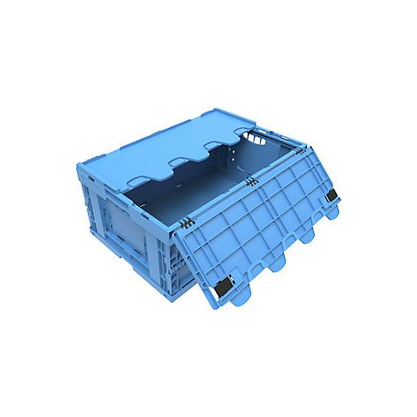 Caja plegable de polipropileno  capacidad 49 l  con tapa de