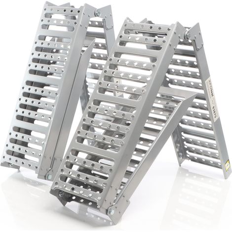 Xpotool – Rampe de chargement pliable 2x – Acier galvanisé – Capacité max. 800 kg – Surface antidérapante – Dimensions 195,5 x 230 x 100 mm (1/5)