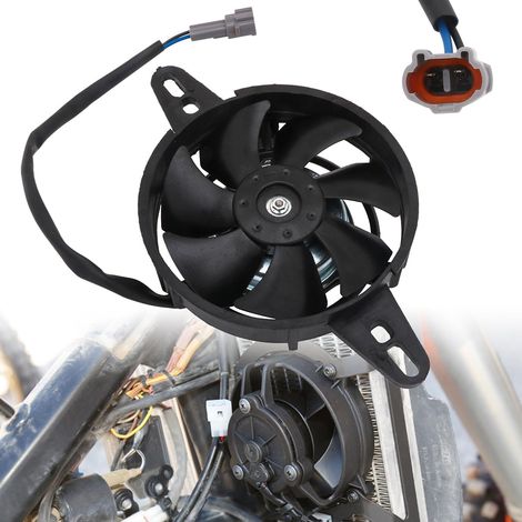 Ventilateur de refroidissement 4 pouces thermique 12V universel pour moto 50cc-250cc Dirt Pit Bike ATV UTV Go Kart Quad Motocross (1/5)