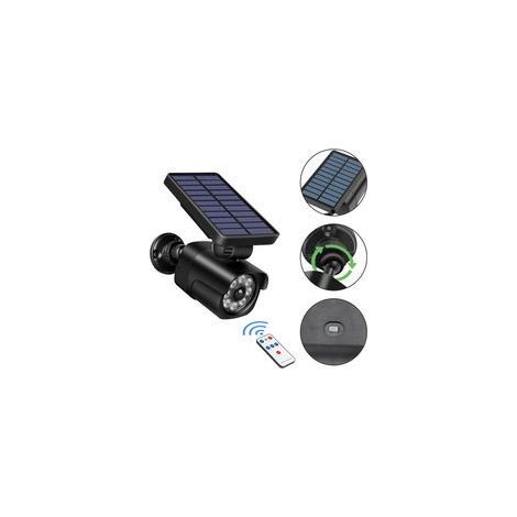 Camera Factice Exterieur, Projecteur Solaire avec Detecteur de Mouvement Exterieur, Eclairage Exterieur Solaire durable,IP65 étanche, Lumiere Solaire Exterieur (1/4)