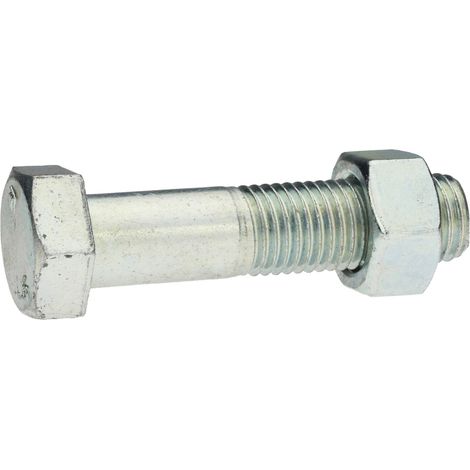 Reidl DIN 601 Sechskantschraube mit Mutter M 16 x 150 4.6 verzinkt farblos