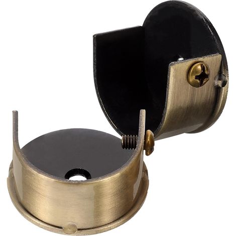 Supports de Tringle à Rideaux Muraux 28 Mm Acier Inoxydable Bronze Ancien Support Robuste Stable pour Tringle de Placard Salon Chambre Lot de 2 Pièces (1/5)
