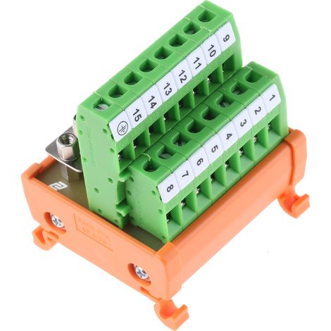 Module d'interface Sub-D 15 Contacts, Femelle, Montage sur Rail DIN ( Prix pour 1 ) (1/2)