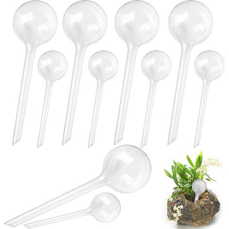 10 stuks transparante planten bewatering sballen - Automatische bewateringsballen - Geschikt voor kamerplanten - Planten bewatering sbollen - Automatische bewatering ssystemen - Automatische planten b (1/5)