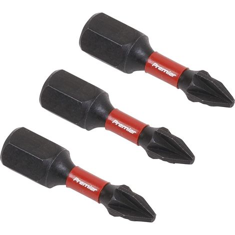 Sealey AK8207 Premier Pozi Impact Power Tool Bits 1 x 25mm 3pc