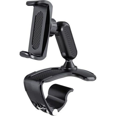 (Noir) Support multifonctionnel pour téléphone portable pour tableau de bord GPS de voiture et smartphones de 4 à 7 pouces (1/5)