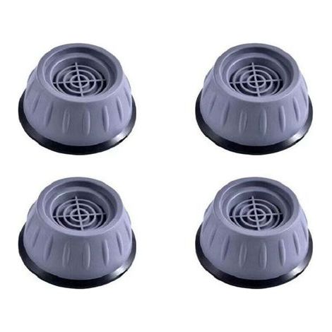 Jeu de 4 Pieds Antidérapants en Caoutchouc pour Machine à Laver et Sèche-Linge, Tapis Anti-Vibrations Universel Réducteur de Bruit (1/5)