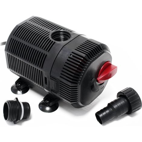 SunSun CQB-2000 SuperECO Pompa da laghetto 35W 2400l/h, con regolatore di flusso, per circolazione acqua