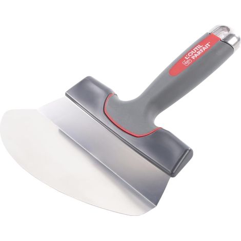 1 - Couteau Stucateur - Lame Inox - Application Enduit Et Matière Pâteuse - Pour Seau - Manche Bi-matière - Argent - 19x0,46cm (1/4)