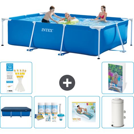 Rechteckiger Frame Pool - 300x200x75 cm - 7-teilig S161