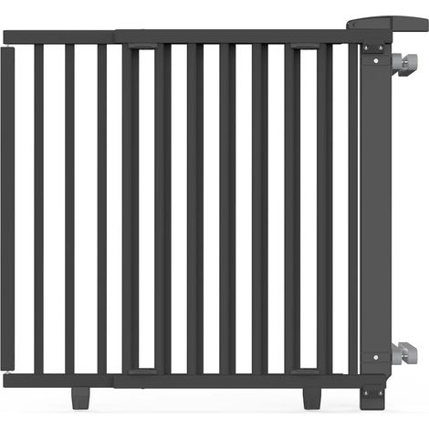 [GEBRAUCHT] B-Ware Geuther by reer Treppenschutzgitter Treppengeländer 93 - 135 cm Holz schwarz126 (1/2)