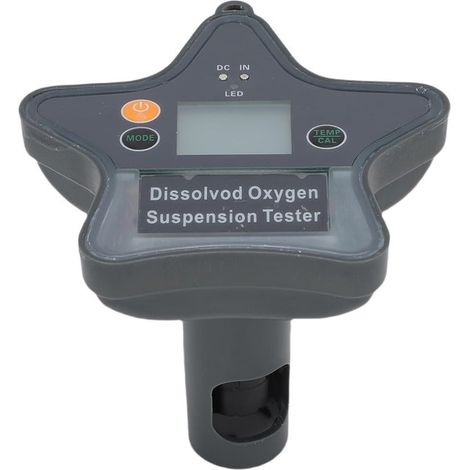 Analizzatore di ossigeno disciolto, 5.0 – Analizzatore galleggiante della qualità dell'acqua per acquari, idroponica e monitoraggio – ossigeno disciolto 0–20 L/L + misurazione della temperatura 0°C–50 (1/5)