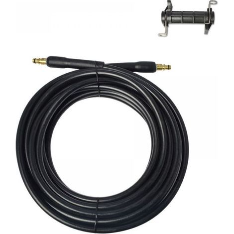 Tuyau haute pression 6m pour nettoyeur Karcher K2-K7 – Connecteurs compatibles – Pression 180 bar – Matériaux PVC et nylon renforcé (1/5)