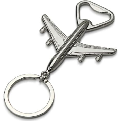 Ouvre-bouteille porte-clés en forme d’avion, décapsuleur pour bière et soda, cadeau original