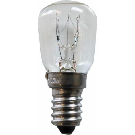 FPLUS bombilla frigorifico 25 w e-14 , Bombilla frigorifico pebetero clara 25W E14 220/240V 5,5x2,3cm