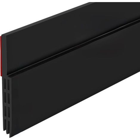 Türdichtung, schalldicht, kälteisolierend, wärmeisolierend, insektenabweisend, staubdicht (200 x 5 cm, schwarz) (1/4)